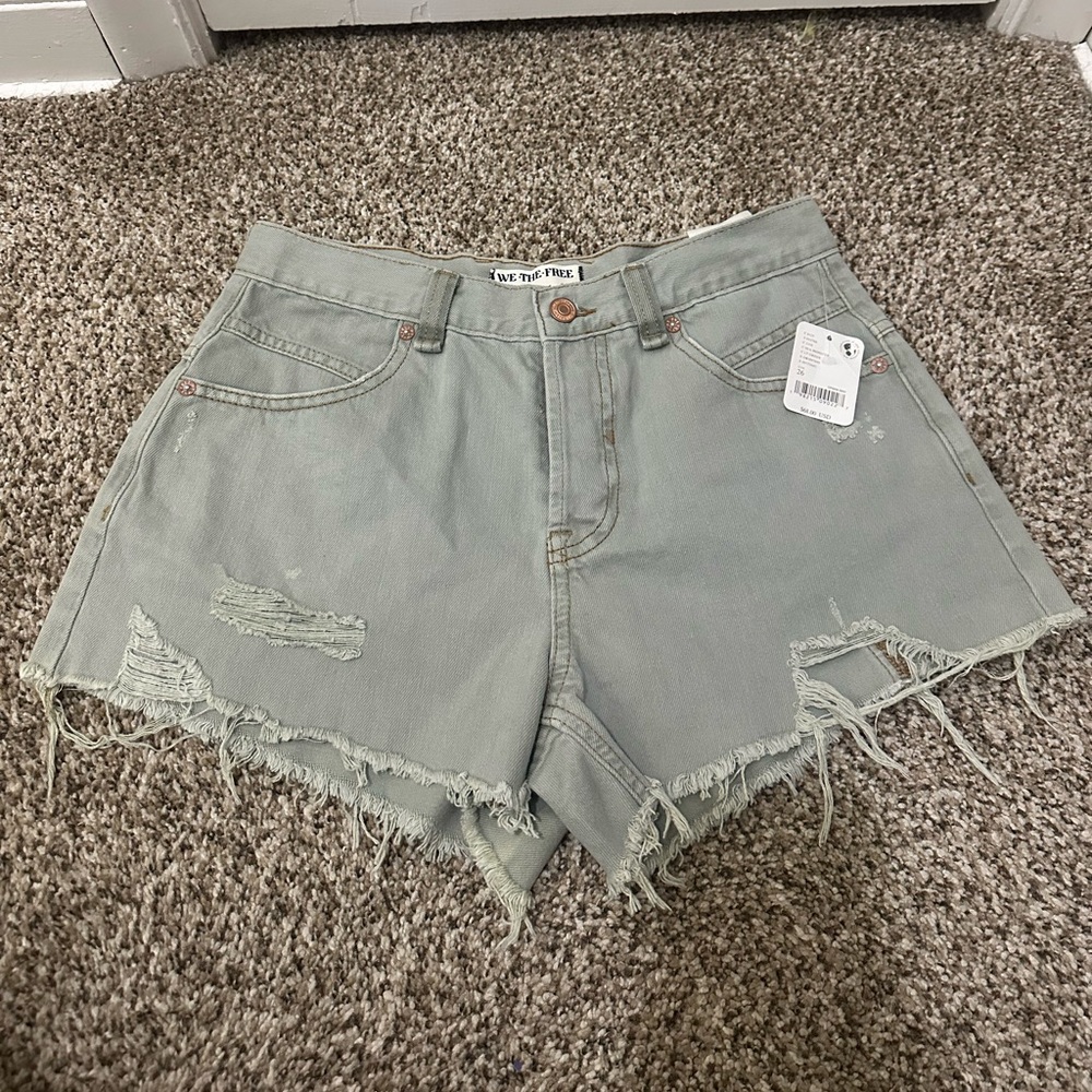 Free People We The Free NWT Shorts in color Sea Monster